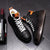 Elevated Stylish Martin Boots for Men - Thick-Soled Rubber Design, Chic Plain Style - Black and White Options