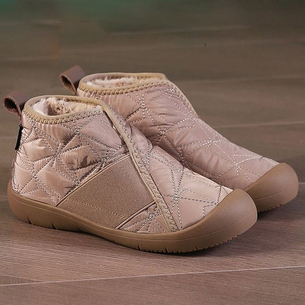 Warm Cotton Winter Boots - Waterproof & Stylish - Black, Khaki, Beige - Non-slip, Comfortable Plush Lining - Women, Men - Sizes 35-44
