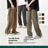 American Leisure Cargo Tactical Pants for Outdoor Adventures in American Retro Style, High-Grade Fabric with Velvet Texture