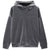 Thick Velvet Hooded Jacket in Solid Gray - Trendy Unisex Wear with Rotator Cuff Design