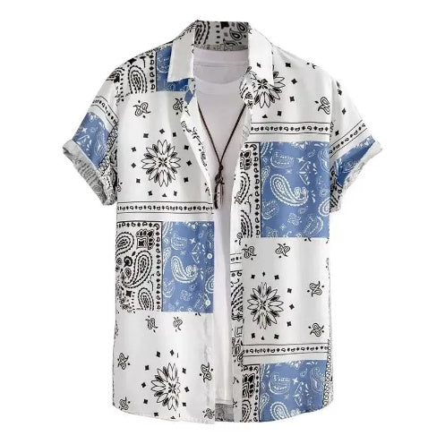 Men's Casual Creative Printed Hawaiian Shirt