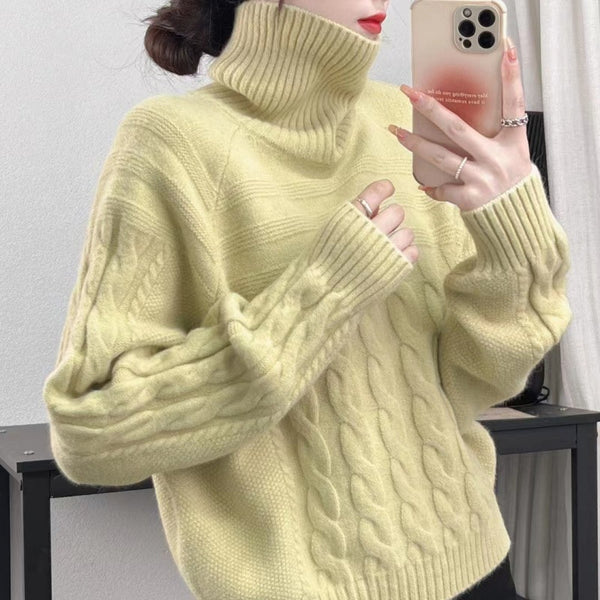 Classic Women's Slimming Knitted Top in Polyester - Idle Style - All Season Casual Wear