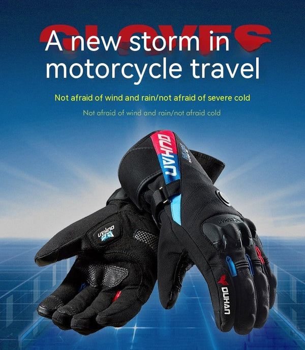 Waterproof Heated Cycling Ski Gloves with Non-Slip Grip & Touch Screen - LIMDRY Technology - Multiple Sizes - Order Now!