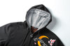 Premium Koi Fish Embroidered Hoodie Cardigan - Black Zipper Hoodie M-3XL