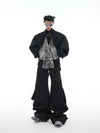 Casual Loose Fit Stitched Black Trousers - Relaxed, Stylish, and Versatile Fashion Choice