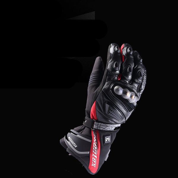 Advanced Electric Heated Motorcycle Gloves in Black - Masontex MH3 Model for Ultimate Warmth and Comfort