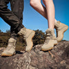 Men's Waterproof High-Top Hiking Shoes with Non-Slip Rubber Soles