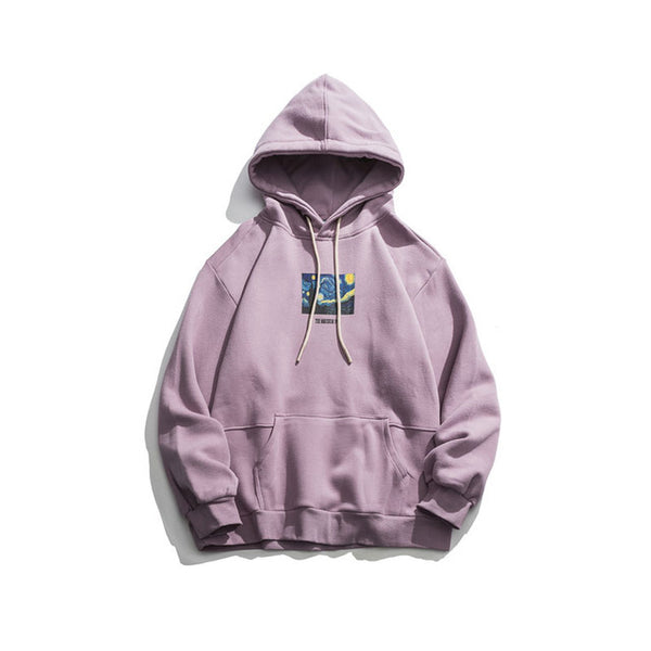 Men's Long Sleeve Cotton Hoodie for Stylish Everyday Comfort with Side Slit Pockets