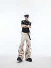 Vintage-Inspired Men's Cotton Overalls in Black or White, Comfort Fit & Durable Fabric