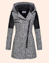 Mid-Length Woolen Trench Coat with Oblique Zipper - Men's Fashion - Available in Multiple Colors