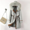 Women's Versatile Cotton-Padded Coat with Removable Lining