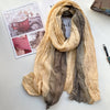 Vintage-Style Tie-Dye Cotton Linen Scarf for Women - Retro National Chic, 190 * 90cm Size, Various Colors, Soft & Durable.