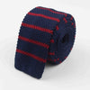 Classy Striped Knitted Tie for Men - Slim & Elegant