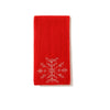Winter Cashmere Scarf in Green, Red, or Purple - Soft Wool Blend with Jacquard Detailing - Women's Fashion Accessory