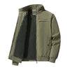 Men's Corduroy Winter Jacket in Black, Gray, Khaki, and Green, Stylish and Warm Men's Jacket, Large Sizes, Functional Patch Pockets