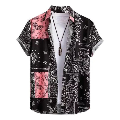 Men's Casual Creative Printed Hawaiian Shirt