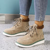 Women's Snow Warm Booties - Cozy Hollow Design - Khaki, Brown, Black - Size 36-43
