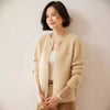 Elegant Cashmere Cardigan with 3D Pattern | Long Sleeve | Loose Fit | Women's Winter Wear
