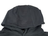 Sleek Black Hooded Pullover with Kangaroo Pocket - Men's Hoodie in Various Sizes