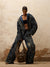 Stylish Mid-Waist Stonewashed Blue Jeans for Ladies - Fashionable and Trendy Casual Outfit - Loose Straight Cut - Cotton - PERSONSOUL.