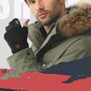 Heated Half Finger Gloves with Charging Support - High-Tech Warmth for Winter - USB-Charged Comfort Gear - Ideal Gift Option