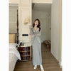 Cozy Bell Sleeve Knitted Cardigan in Chenille for Autumn & Winter outfit