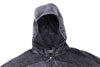 Men's Distressed Hooded Sweater, Grey Fleece-Lined Pullover - Street Style Fashion for Autumn/Winter