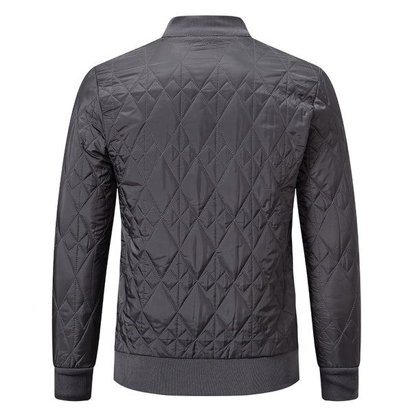 Warm Winter Cotton Jacket with Fleece Lining - All-Matching Coat in Dark Gray, Black, or Blue