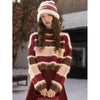 Women's Stylish Striped Knitwear - Long Sleeve Loose Fit Sweater