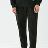 Men's Warm Fleece-Lined Drawstring Sweatpants in Black - Cozy & Stylish Men's Pants for Winter - Available in M-XXXL.