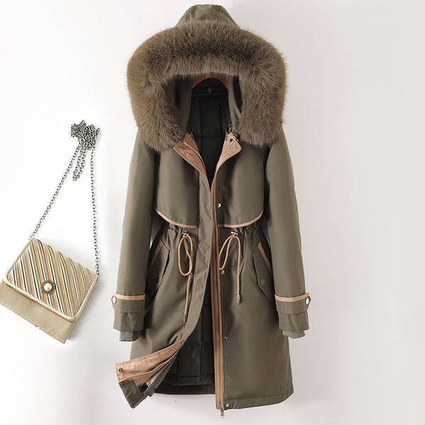 Women's Versatile Cotton-Padded Coat with Removable Lining in Brown - Stylish Hooded Winter Outerwear for Women