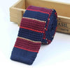 Classy Striped Knitted Tie for Men - Slim & Elegant