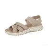 Women's Casual Flat Roman Sandals in White - Breathable & Lightweight Mesh Lining - Sizes 36 to 43 - Includes Cold Slippers