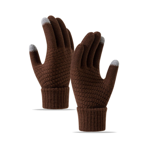 Windproof Fleece-Lined Cycling Gloves for Cold Weather