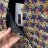 Chic Patchwork Woven Jacket in Fragrance Pattern, Celebrity Style, Picture Color - Polyester, Small to Large Sizes