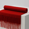 Luxurious Unisex Wool Scarf for Autumn & Winter - Solid Colors