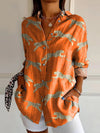 Chic Summer 3D Floral Printed Long-sleeve Women's Top - Street-fashion-inspired cardigan style with vibrant 3D floral pattern - Polyester fabric - Sizes S to 5XL.