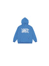 Versatile Unisex Casual Hoodie by Yi Guo in Blue - Soft Cotton Sweatshirt Fabric - Hooded Collar, Plain Design - Autumn Casual Wear