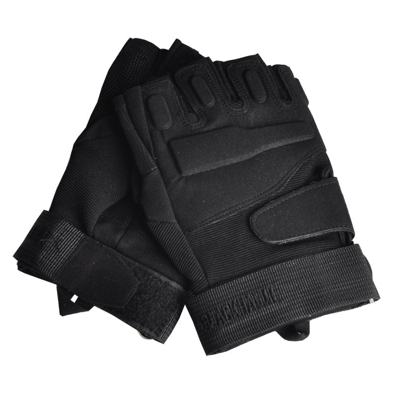 Hanyu Black Hawk Tactical Combat Gloves Half Finger