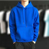 Stylish Fleece Hooded Sweater for Men - Korean Style, White Pattern, Loose Fit, Spring/Autumn Wear, Sizes M-XXXL.