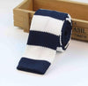 Classy Striped Knitted Tie for Men - Slim & Elegant