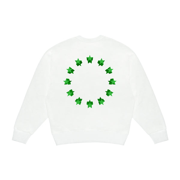 Black & White Loose Printed Sweatshirt | Premium Cotton Blend