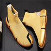 High-Top Men's Breathable Sock Shoes in Golden and Silver - Korean Style Fashion Trend with Youthful Appeal - Sizes 38 to 46.