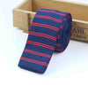 Classy Striped Knitted Tie for Men - Slim & Elegant