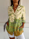 Chic Summer 3D Floral Printed Long-sleeve Top for Women - Polyester street fashion with vibrant 3D floral pattern - Sizes S to 5XL.