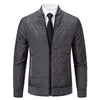 Warm Winter Cotton Jacket with Fleece Lining in Dark Gray - All-Matching Style