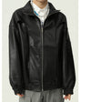 Men's Stylish Winter Leather Jacket - Korean Style Urban Trend - Hooded Loose Fit Men's Fashion - Premium Polyester, Trendy Winter Fashion