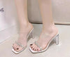 Sparkling High Heel Sandals with Rhinestone and Crystal Details for Glamorous Events