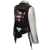 Women's Edgy Graffiti Leather Jacket with Top-notch Imitation Leather & Distinctive Art