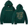 Inspirational "Faith Over Fear" Christian Unisex Hoodie